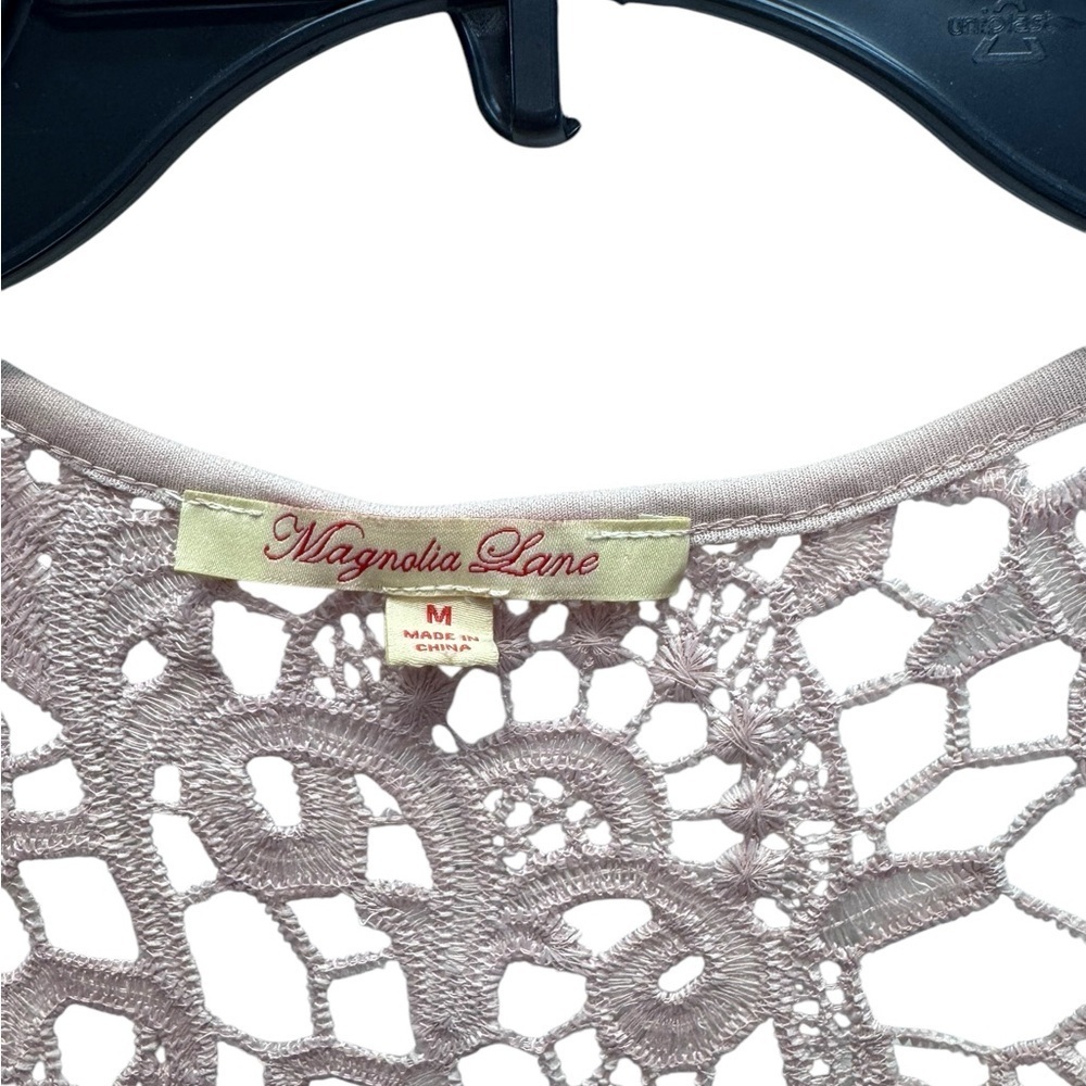 MAGNOLIA LANE. Pink Asymmetrical Sequin Halter Cardigan - Picture 5 of 6